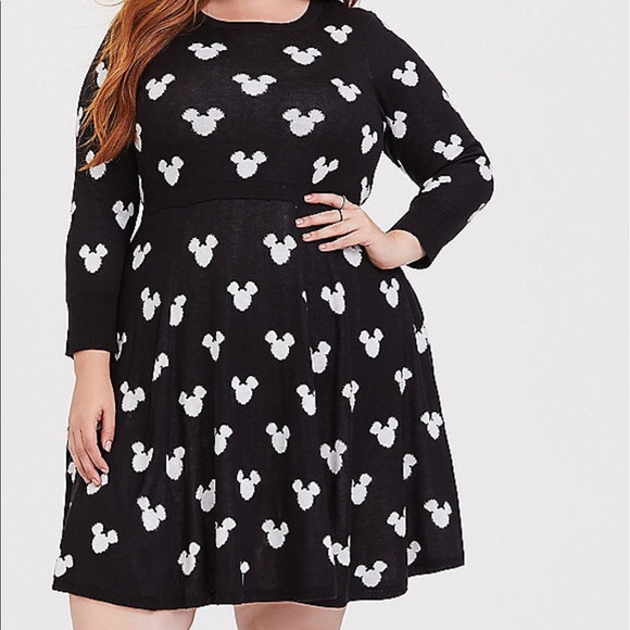 mickey mouse sweater dress